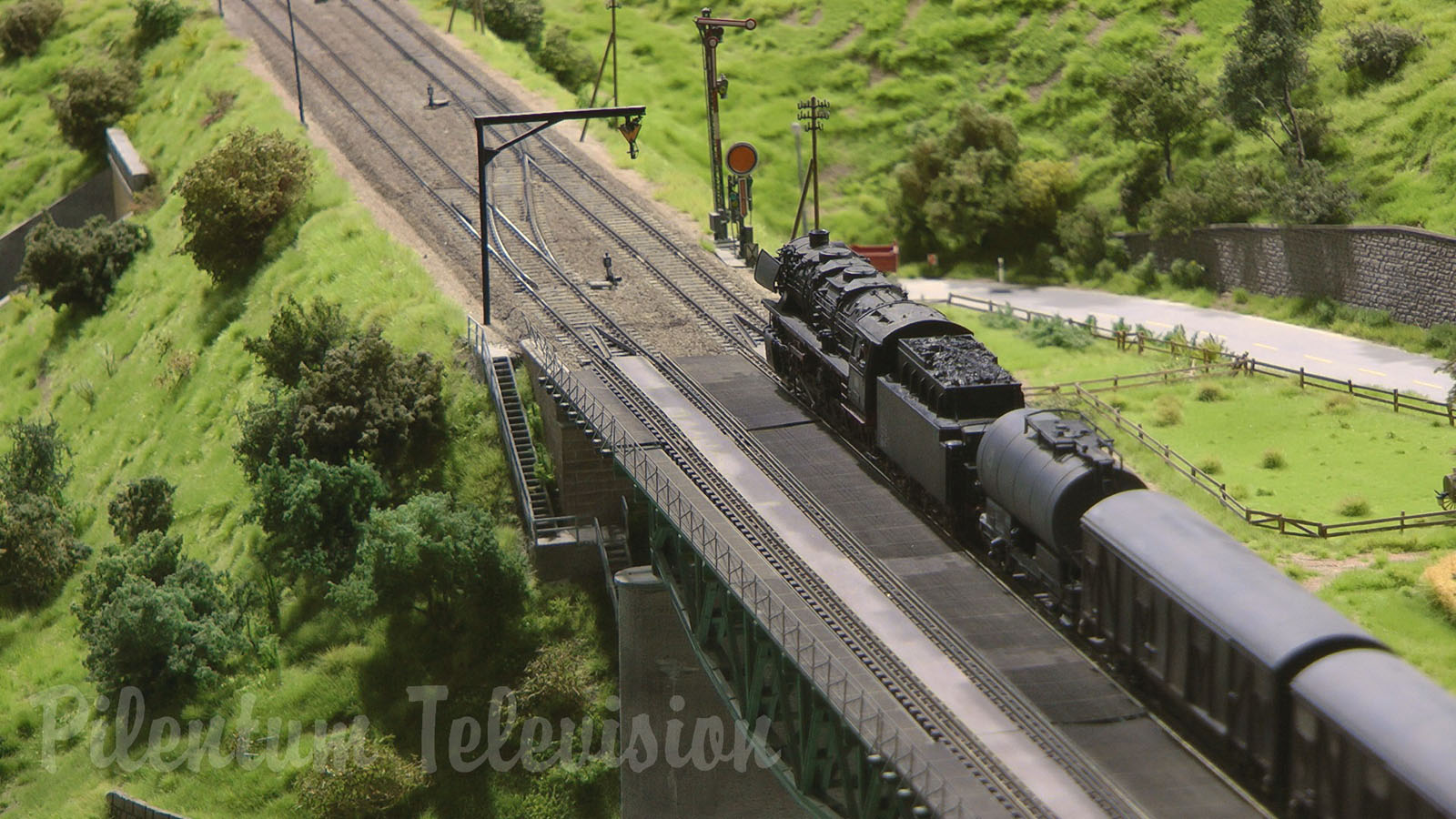 One of Germany's finest and most famous and superb model railway with steam trains in HO scale