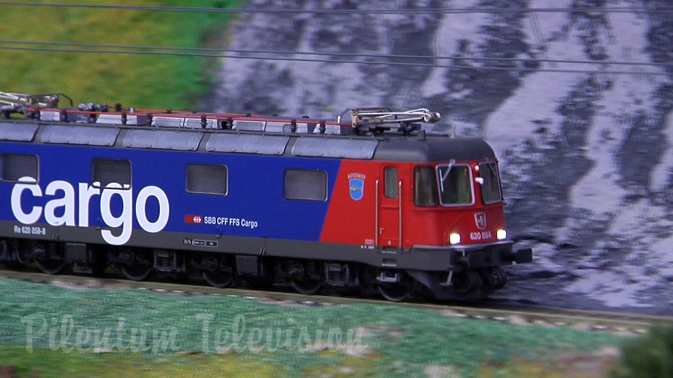 Model Train Video by Pilentum with Car System and Cab Ride on a Model Railway under Construction