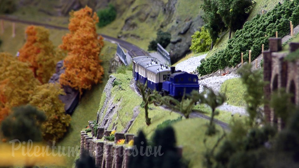 Model Train Video by Pilentum with Car System and Cab Ride on a Model Railway under Construction