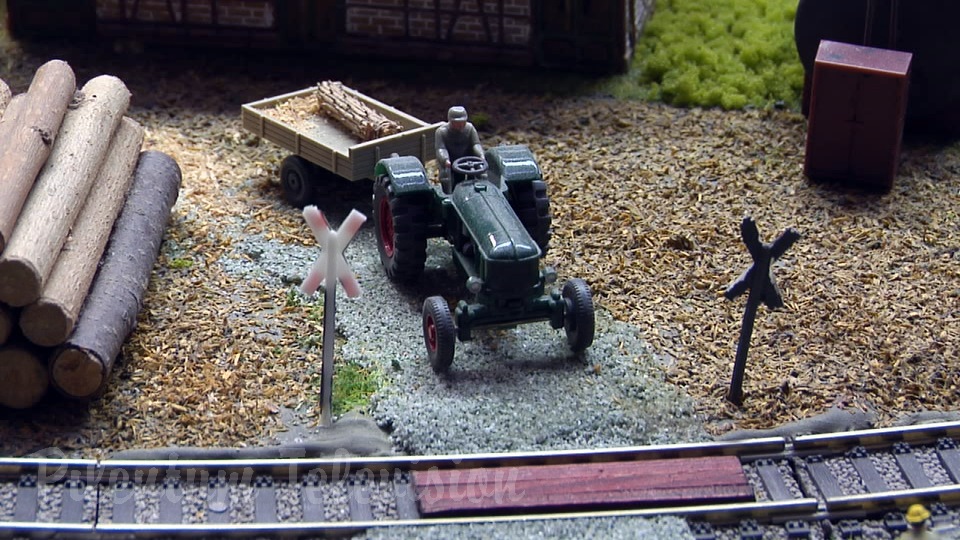 Model Train Video by Pilentum with Car System and Cab Ride on a Model Railway under Construction