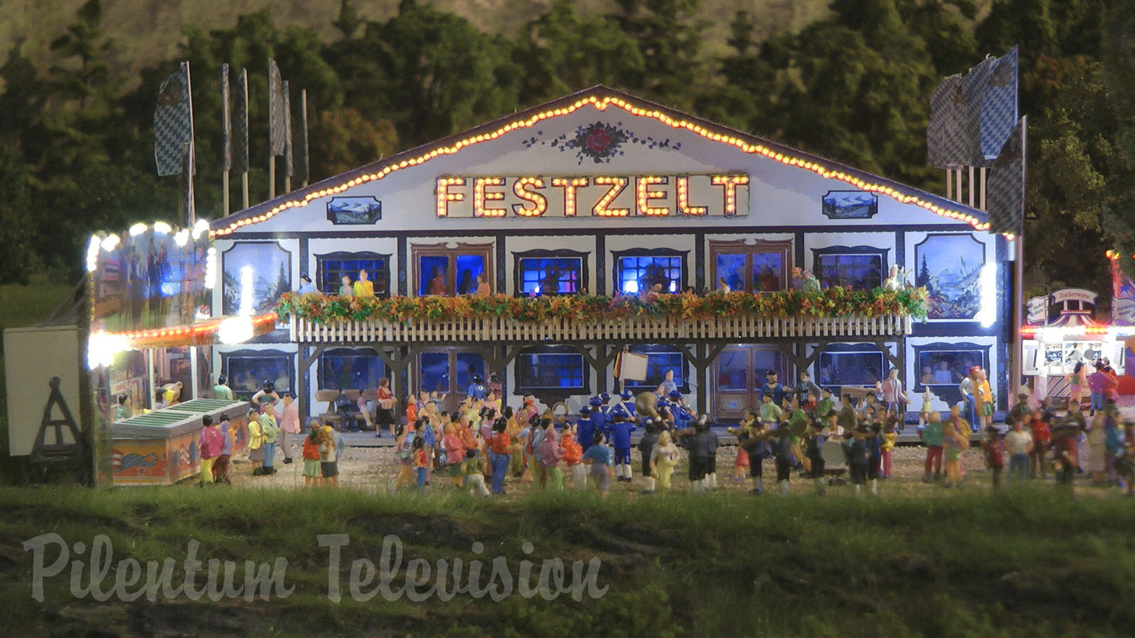 Oktoberfest in Munich - World's Largest Beer Festival and Funfair with Roller Coaster and Bumper Car