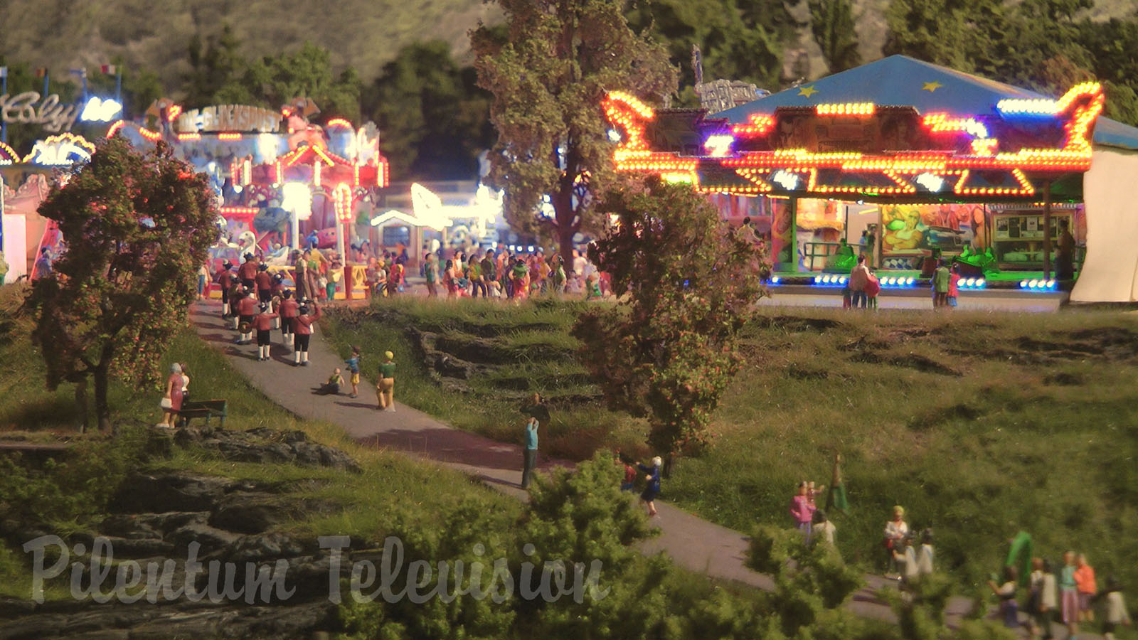 Oktoberfest in Munich - World's Largest Beer Festival and Funfair with Roller Coaster and Bumper Car