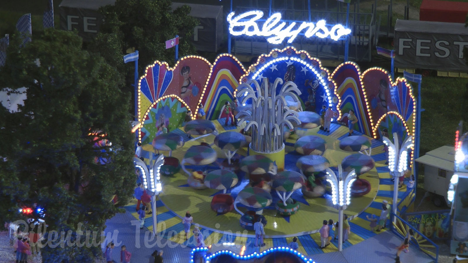 Oktoberfest in Munich - World's Largest Beer Festival and Funfair with Roller Coaster and Bumper Car