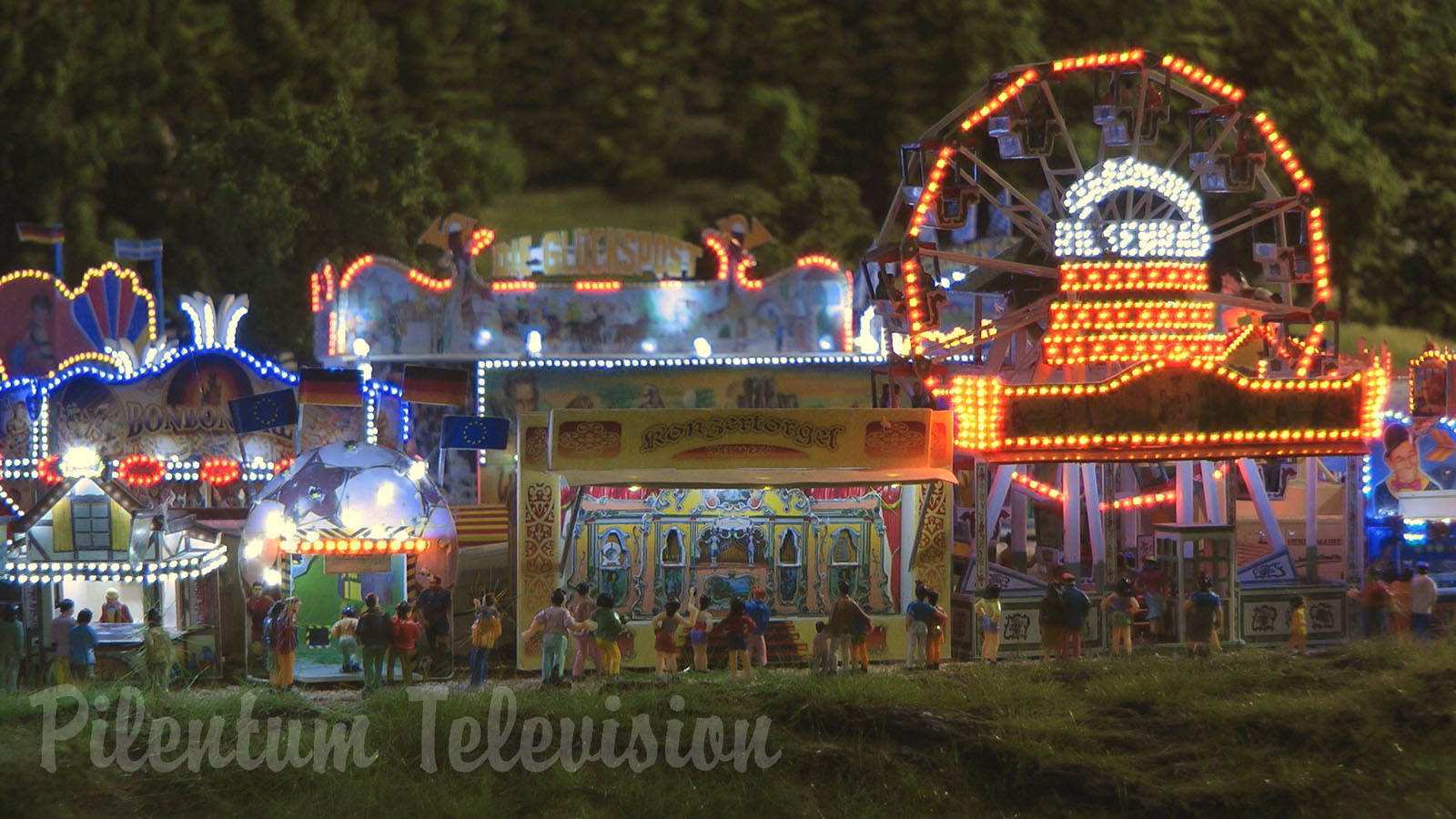 Oktoberfest in Munich - World's Largest Beer Festival and Funfair with Roller Coaster and Bumper Car