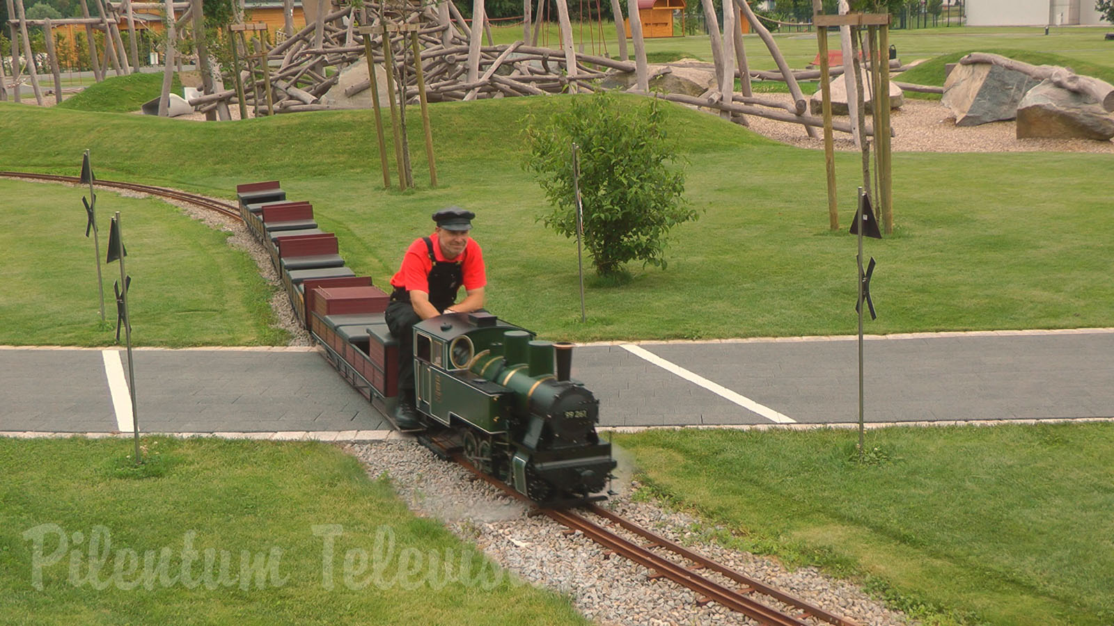 The Superb Steam Locomotive on Mr. Porsche 's Garden Railway including Firing Up the Steam Engine