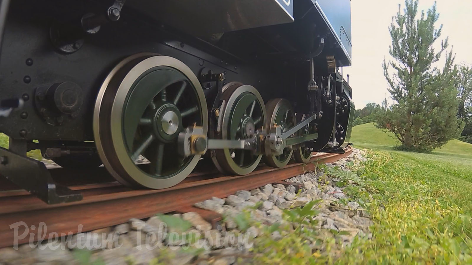 The Superb Steam Locomotive on Mr. Porsche 's Garden Railway including Firing Up the Steam Engine