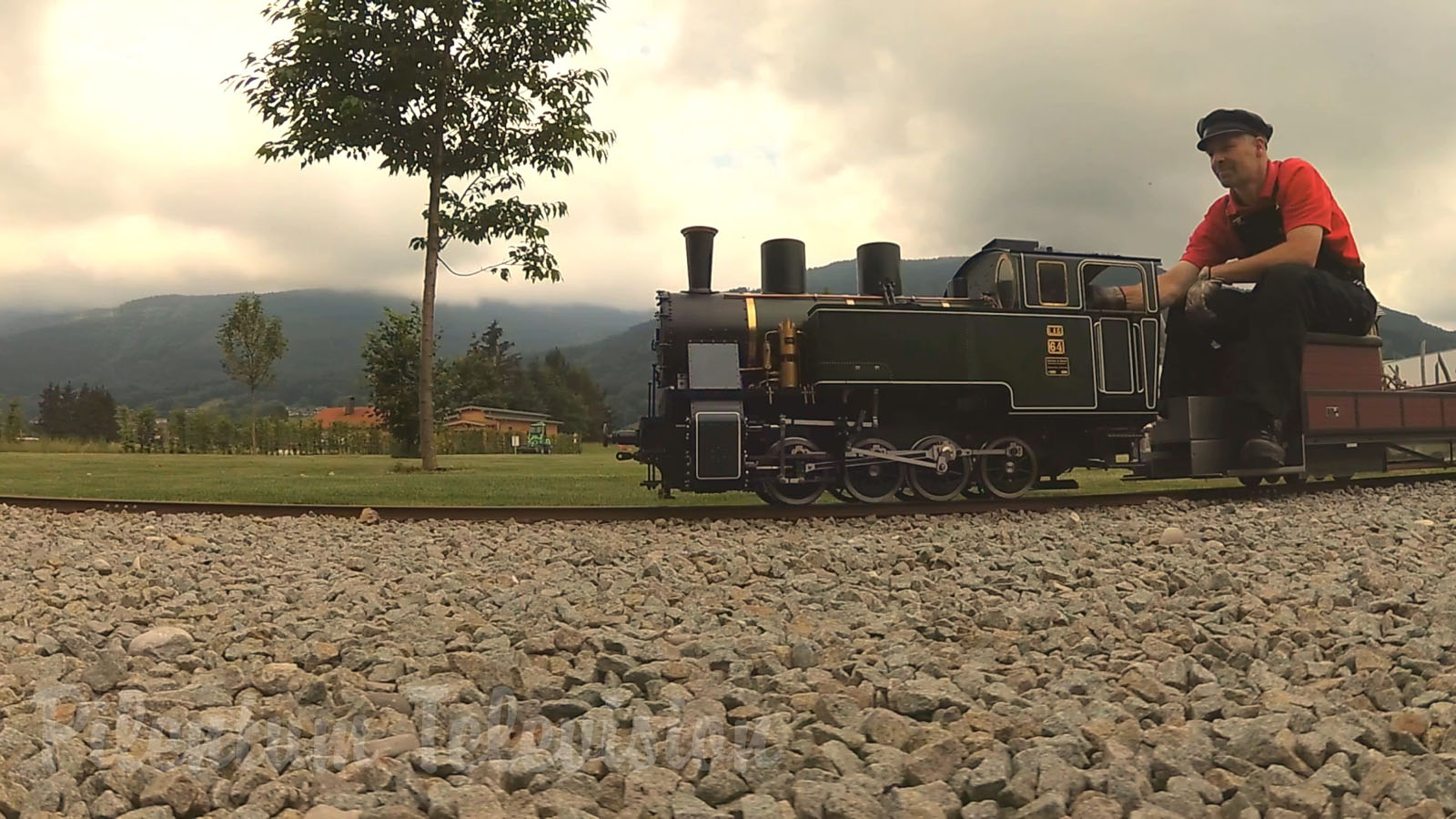 The Superb Steam Locomotive on Mr. Porsche 's Garden Railway including Firing Up the Steam Engine