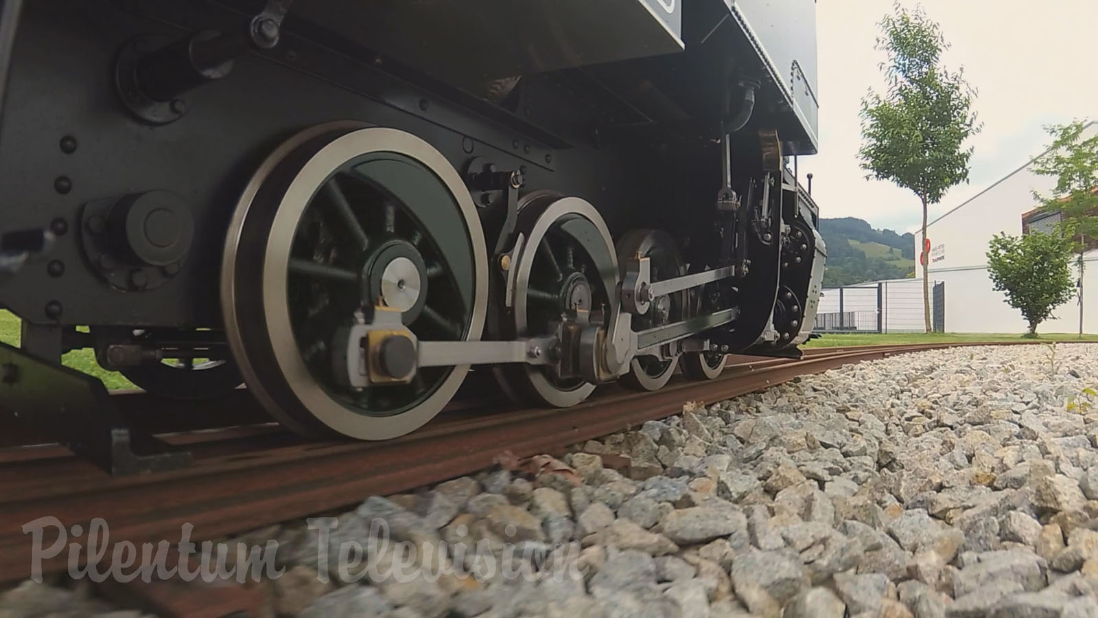 The Superb Steam Locomotive on Mr. Porsche 's Garden Railway including Firing Up the Steam Engine