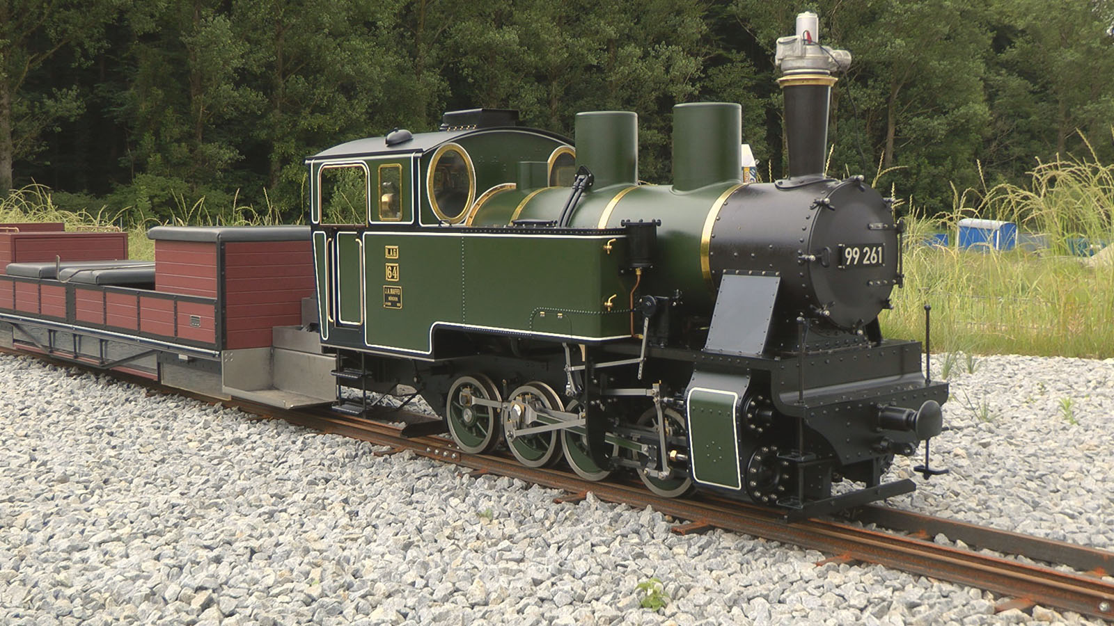 The Superb Steam Locomotive on Mr. Porsche 's Garden Railway including Firing Up the Steam Engine