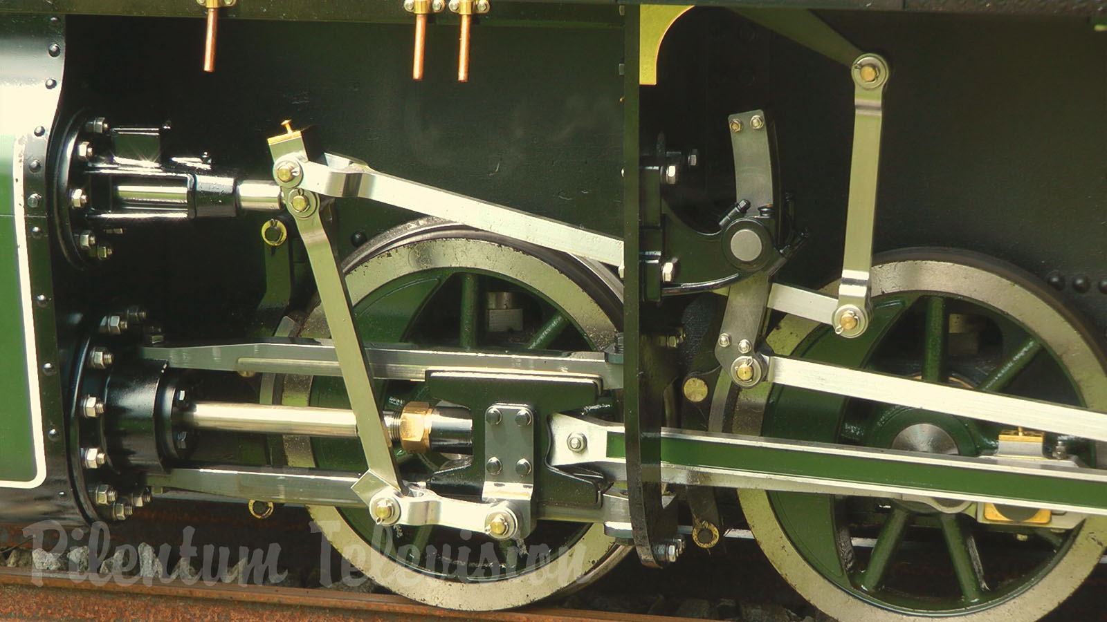 The Superb Steam Locomotive on Mr. Porsche 's Garden Railway including Firing Up the Steam Engine