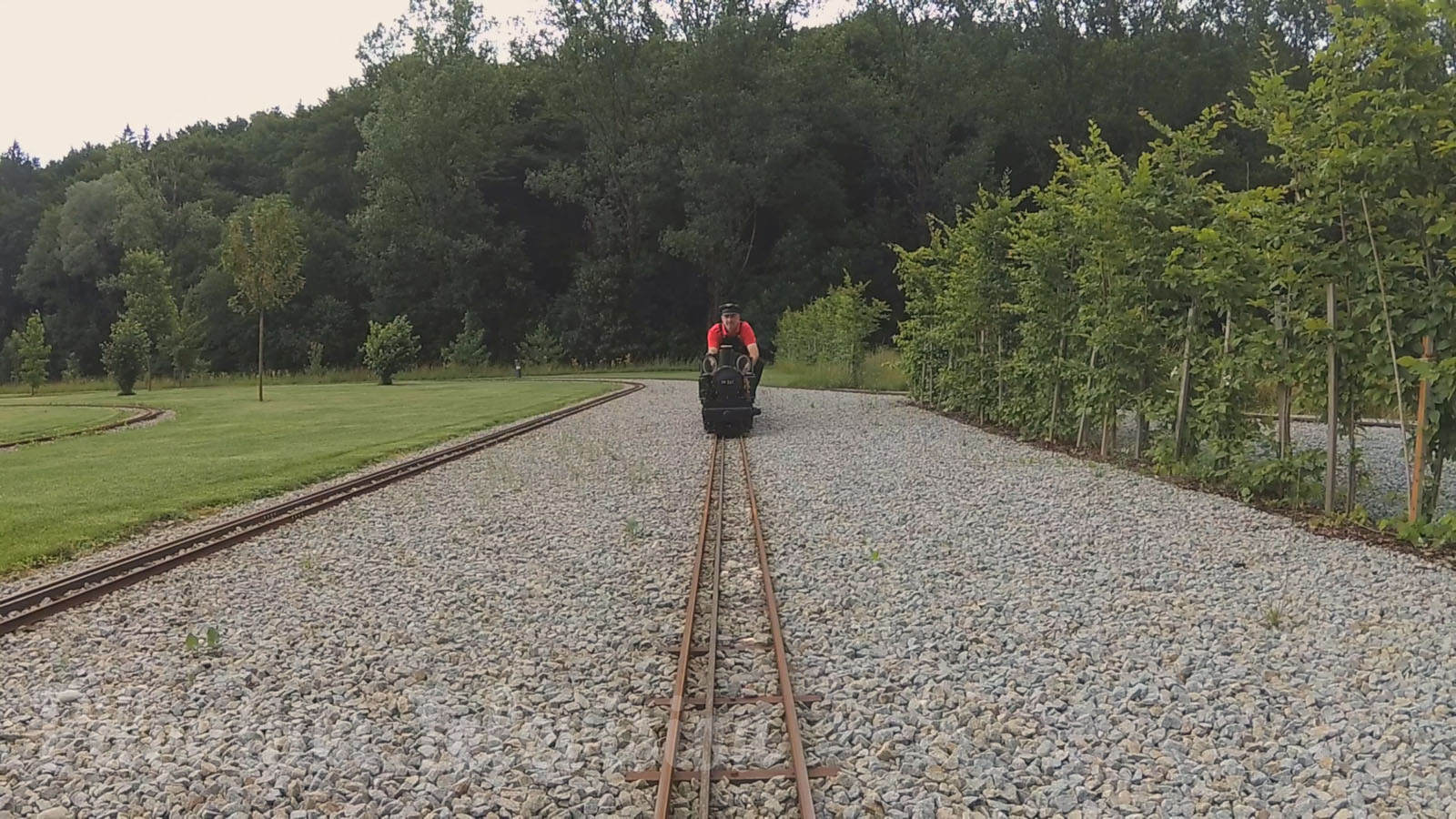 The Superb Steam Locomotive on Mr. Porsche 's Garden Railway including Firing Up the Steam Engine