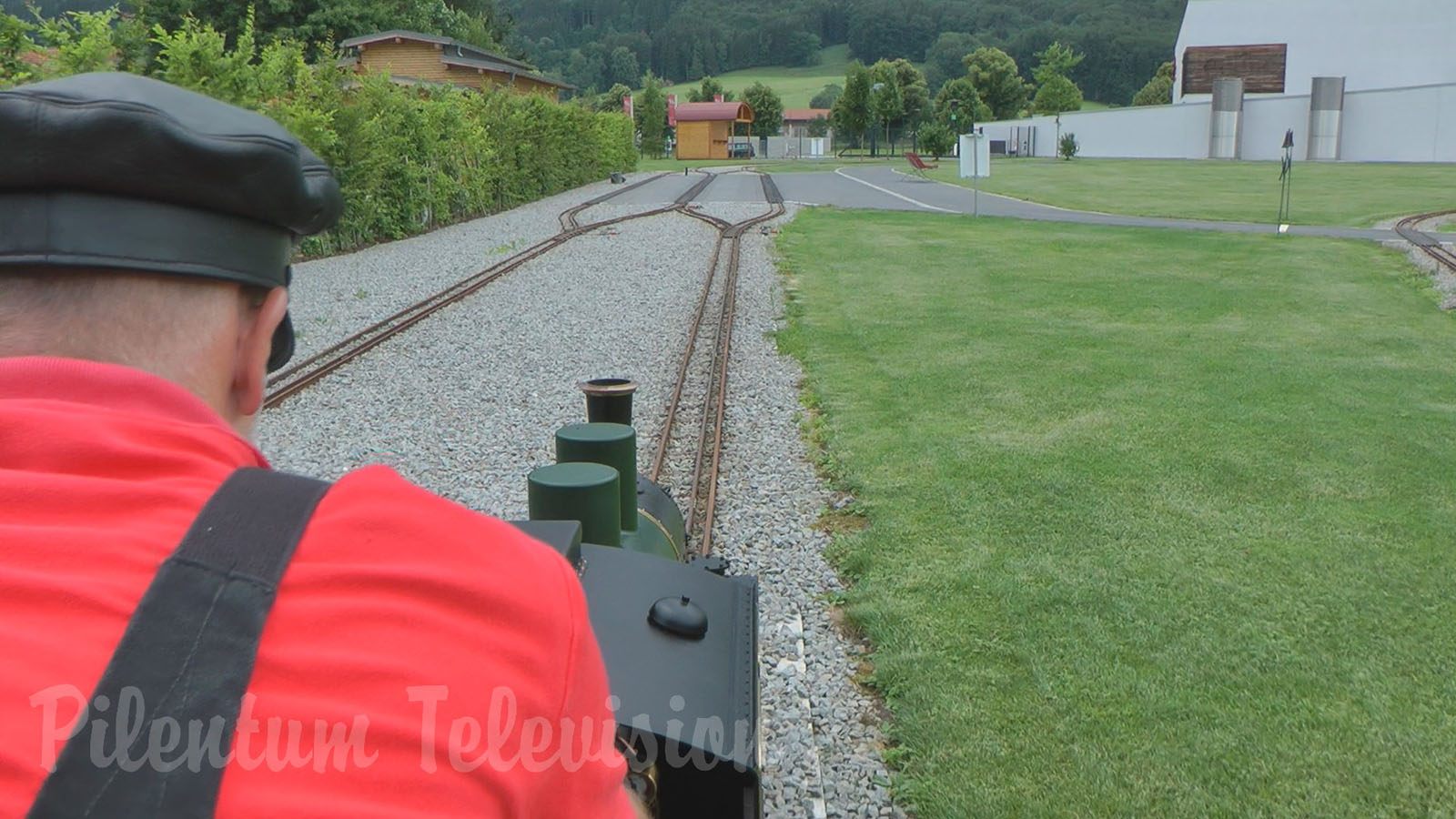 The Superb Steam Locomotive on Mr. Porsche 's Garden Railway including Firing Up the Steam Engine