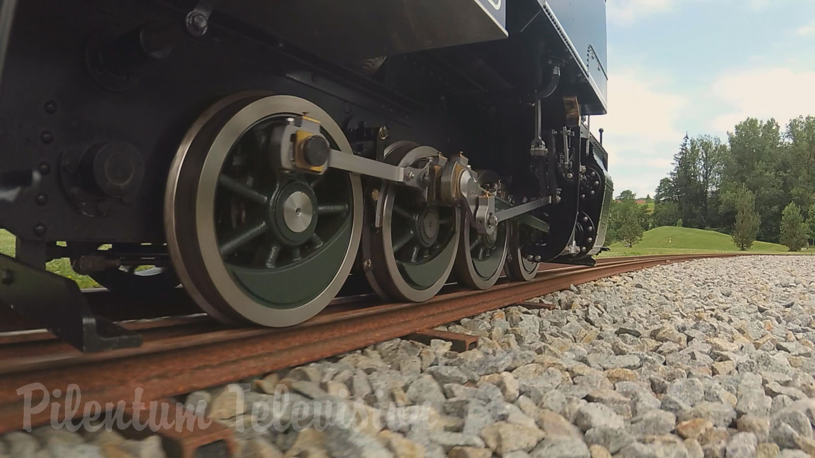 The Superb Steam Locomotive on Mr. Porsche 's Garden Railway including Firing Up the Steam Engine