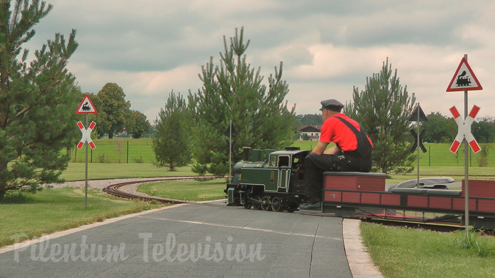 The Superb Steam Locomotive on Mr. Porsche 's Garden Railway including Firing Up the Steam Engine