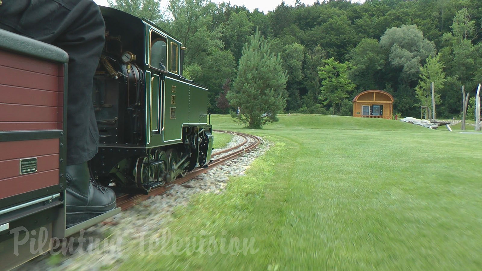 The Superb Steam Locomotive on Mr. Porsche 's Garden Railway including Firing Up the Steam Engine