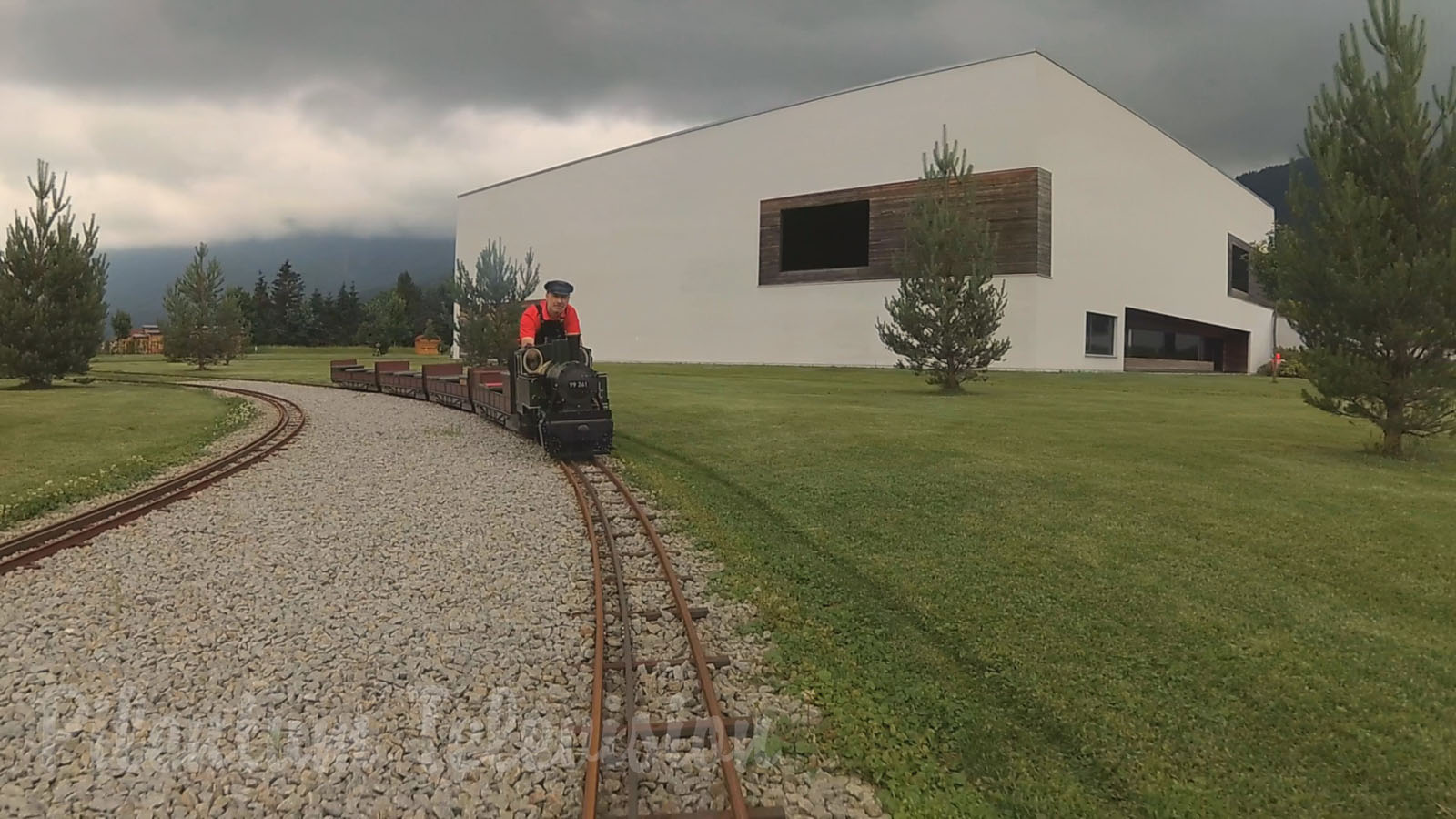 The Superb Steam Locomotive on Mr. Porsche 's Garden Railway including Firing Up the Steam Engine