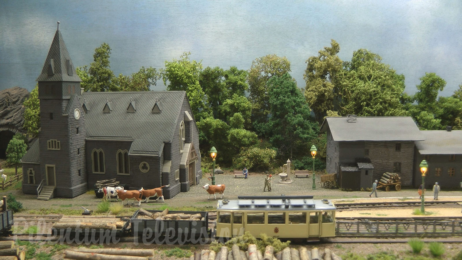 The Little Model Tramway in the Province of Namur in Belgium by Jan Martens