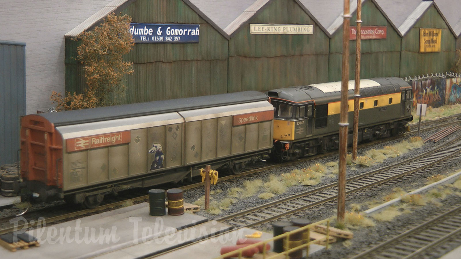 British Model Trains at the Marshalling Yard or Classification Yard in OO Gauge