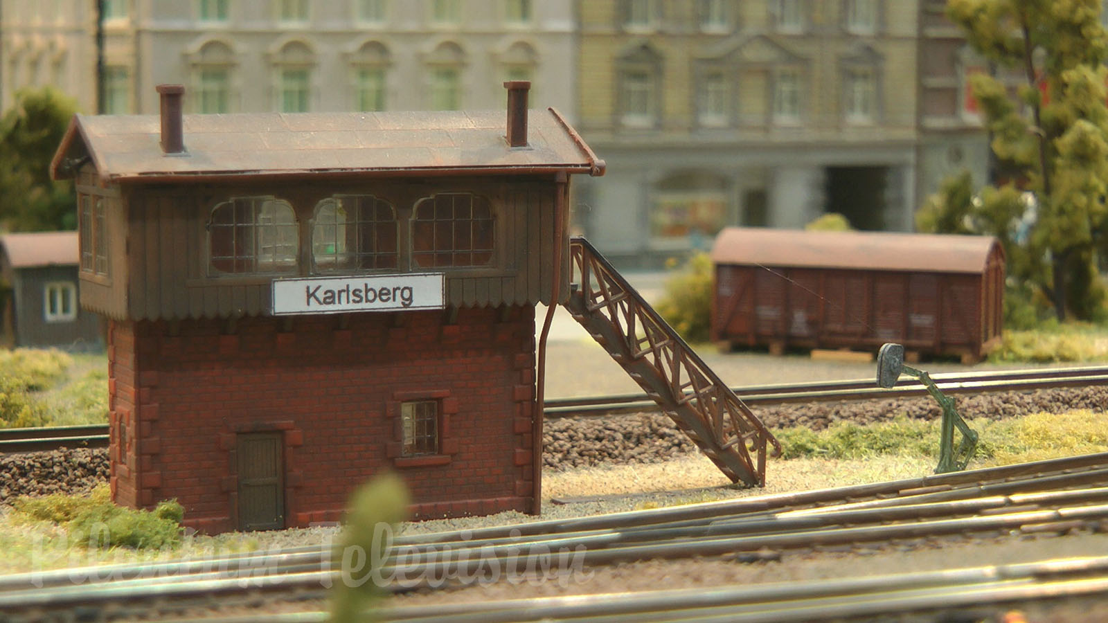 N Scale Model Train Layout - Modular Model Railroad from Germany with Diesel Locomotives