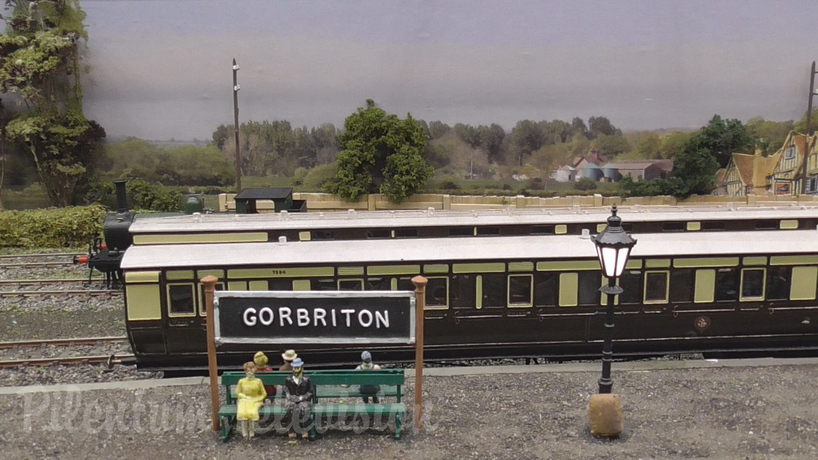 Gorbriton Hill O gauge or 7mm scale model train layout at Warley Model Railway Show in 2018