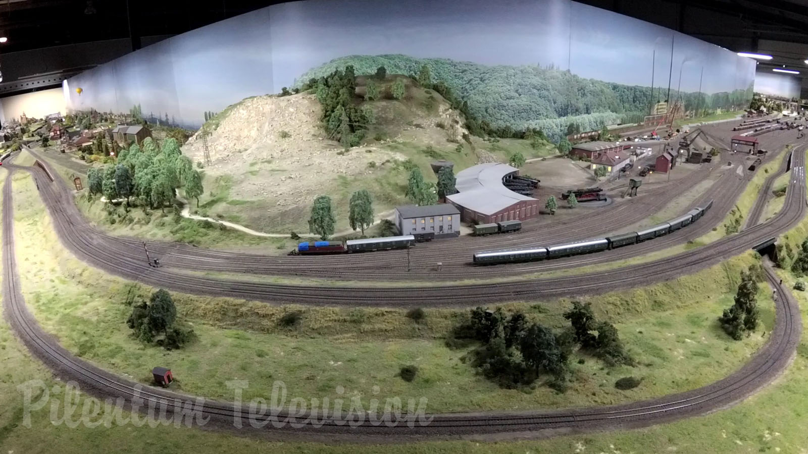 Cab ride along one of the largest model train layouts about Germany’s coal and steel industry