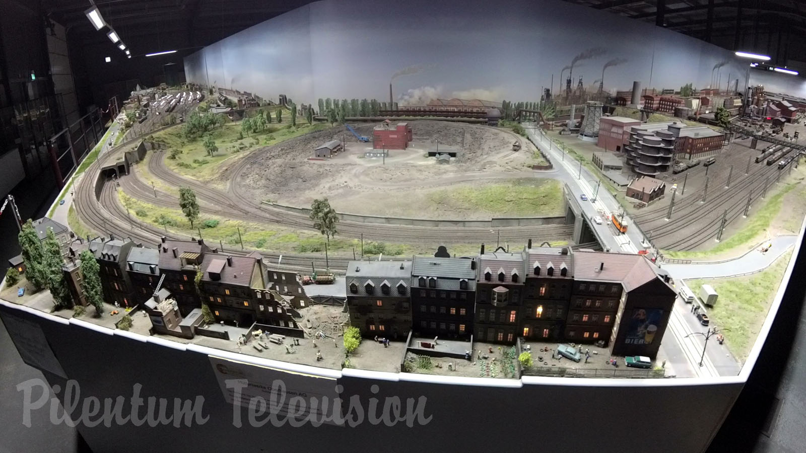 Cab ride along one of the largest model train layouts about Germany’s coal and steel industry