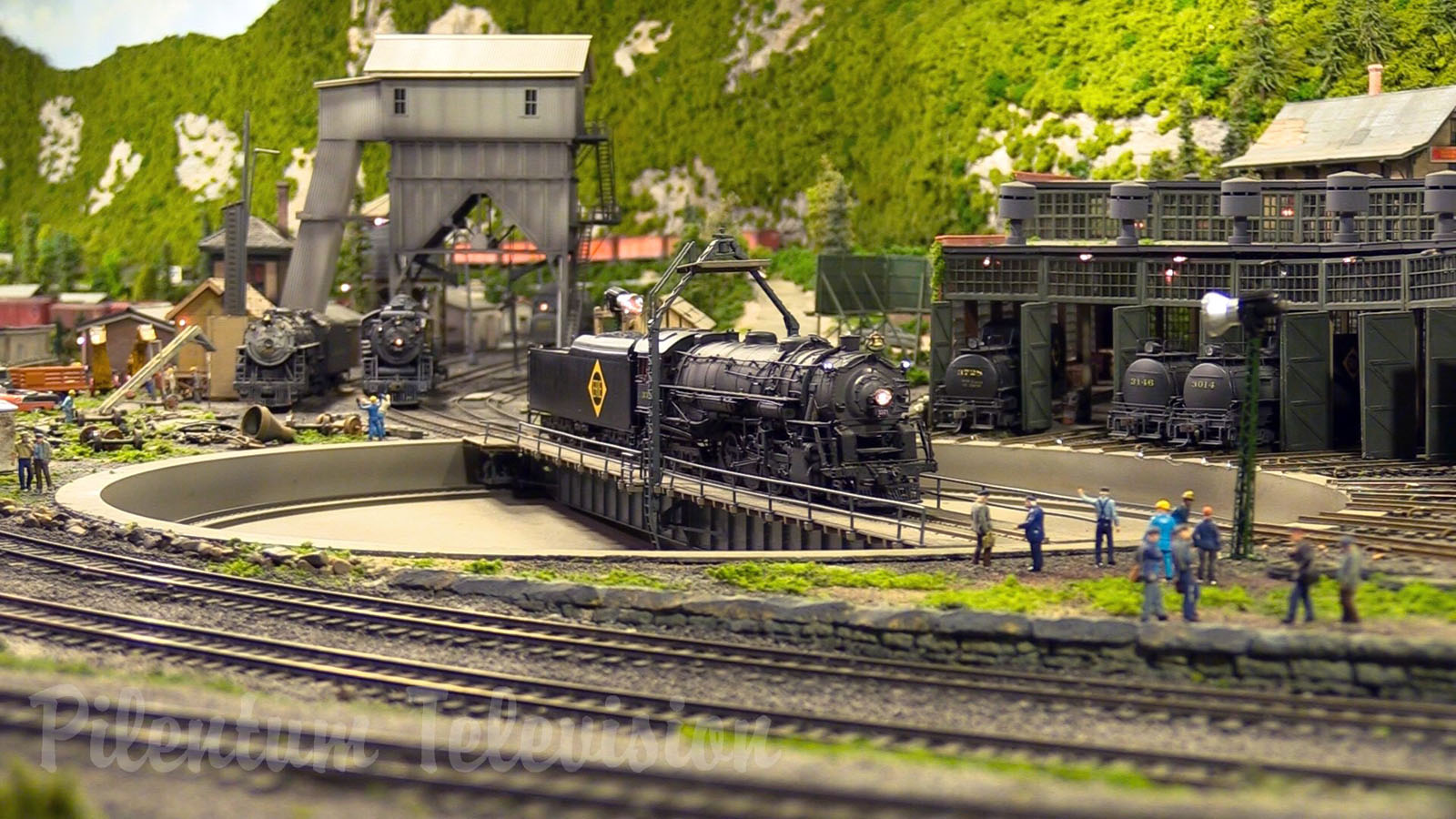 One of the finest and most famous model railroad layouts in the United States in HO scale