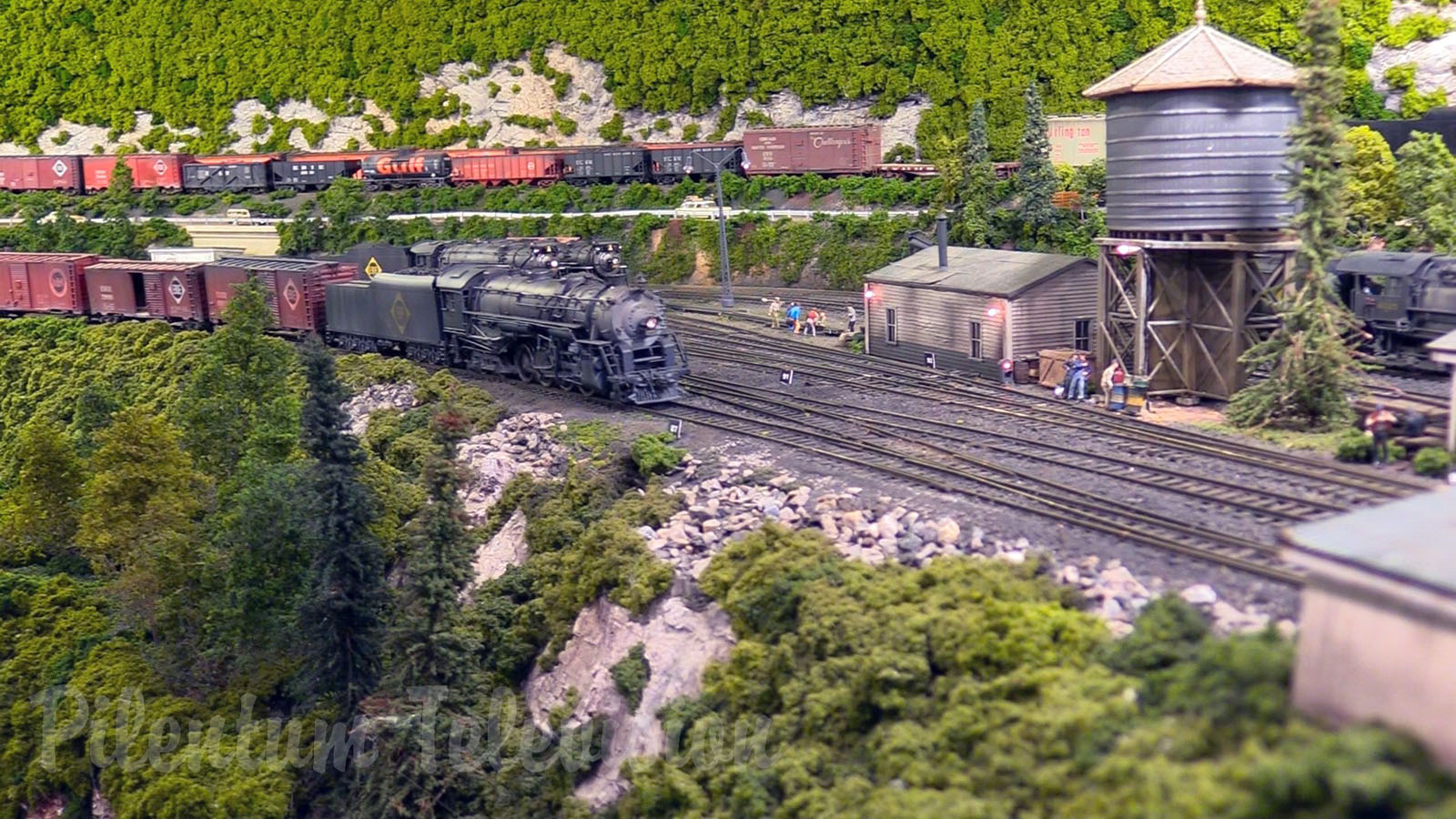 One of the finest and most famous model railroad layouts in the United States in HO scale