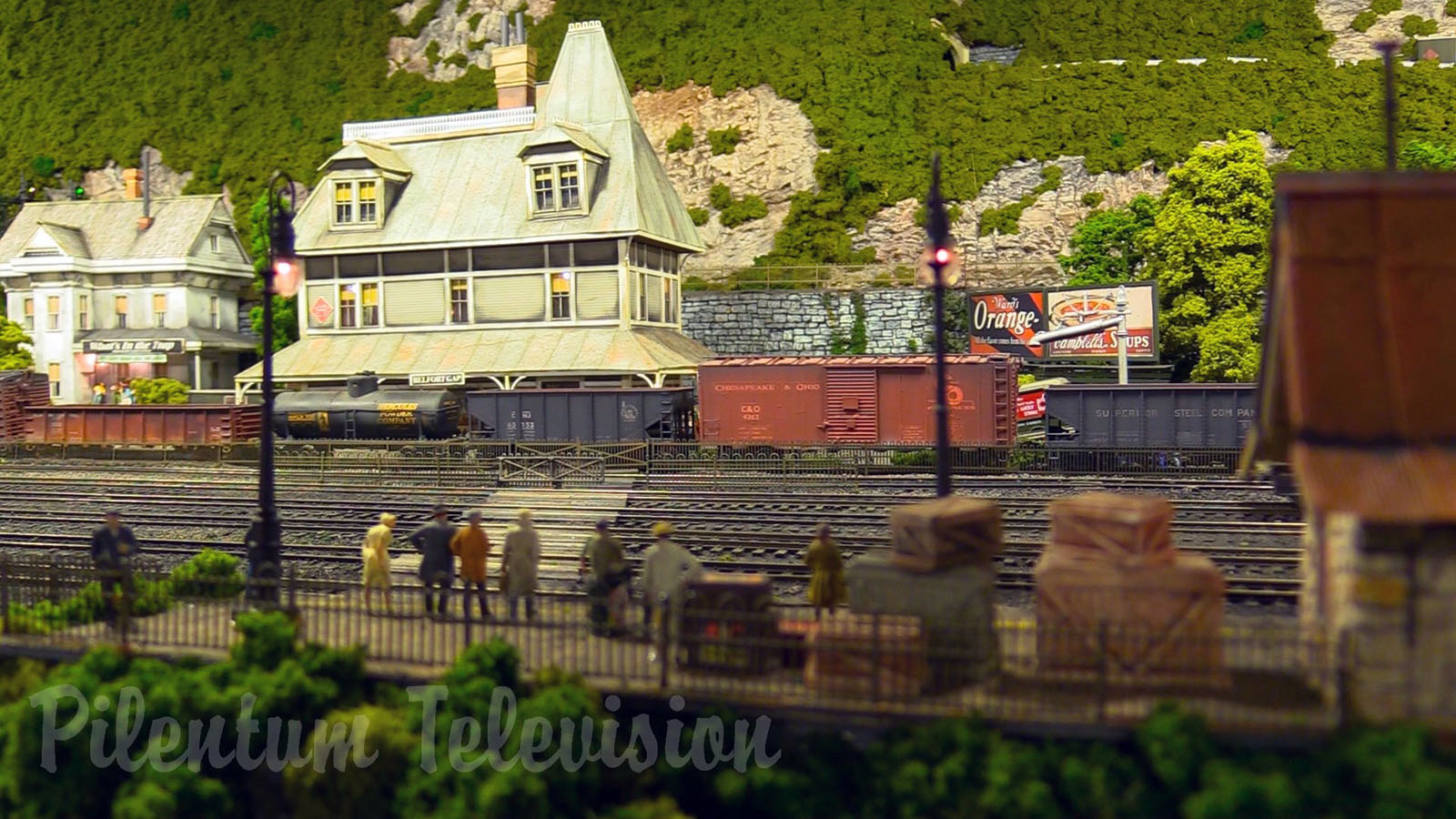 One of the finest and most famous model railroad layouts in the United States in HO scale