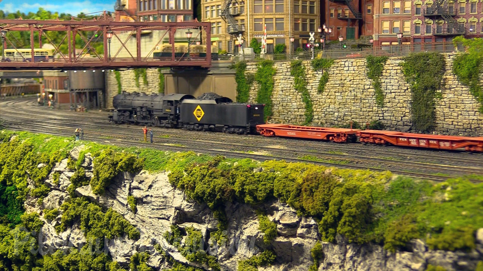 One of the finest and most famous model railroad layouts in the United States in HO scale