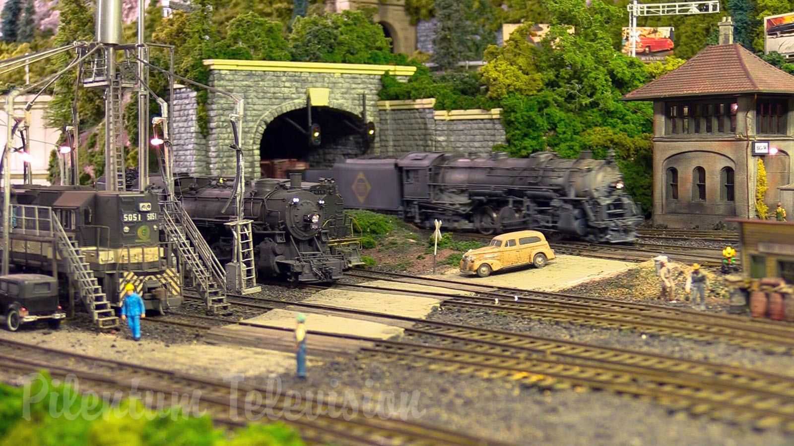 One of the finest and most famous model railroad layouts in the United States in HO scale