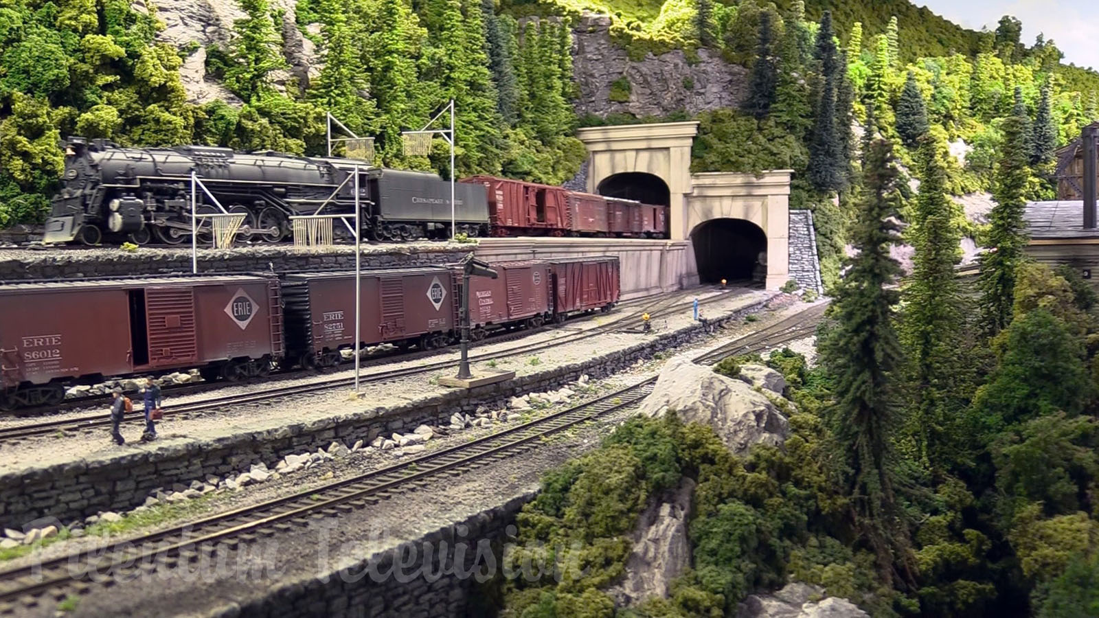 One of the finest and most famous model railroad layouts in the United States in HO scale