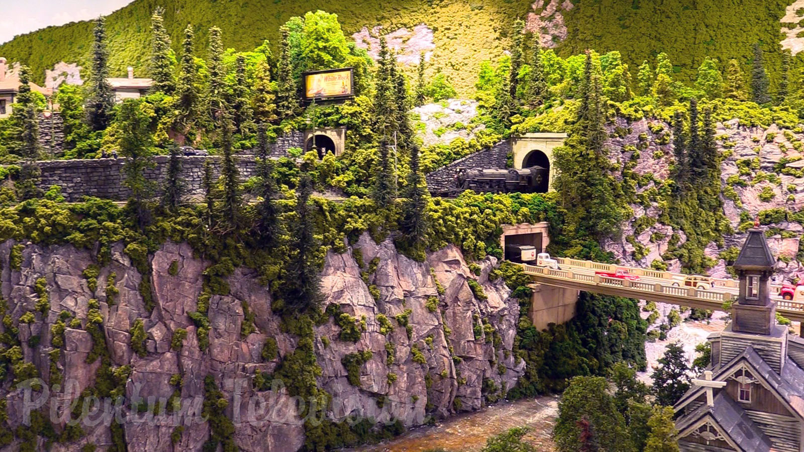 One of the finest and most famous model railroad layouts in the United States in HO scale