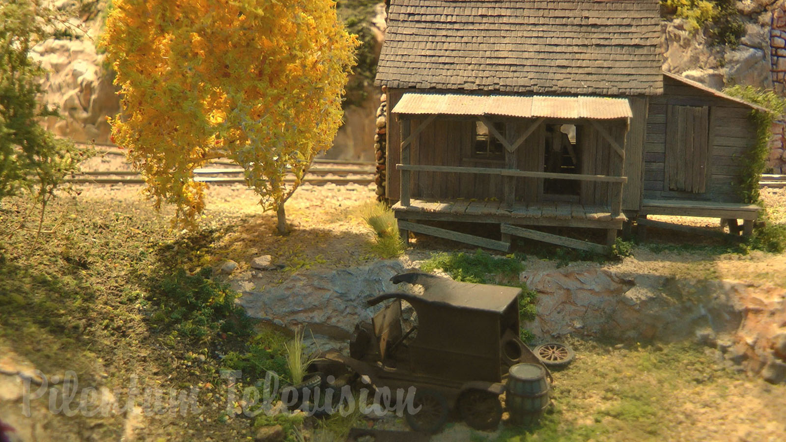 Superb Model Railroad of a Forest Railway on Vancouver Island in Canada in HO Scale