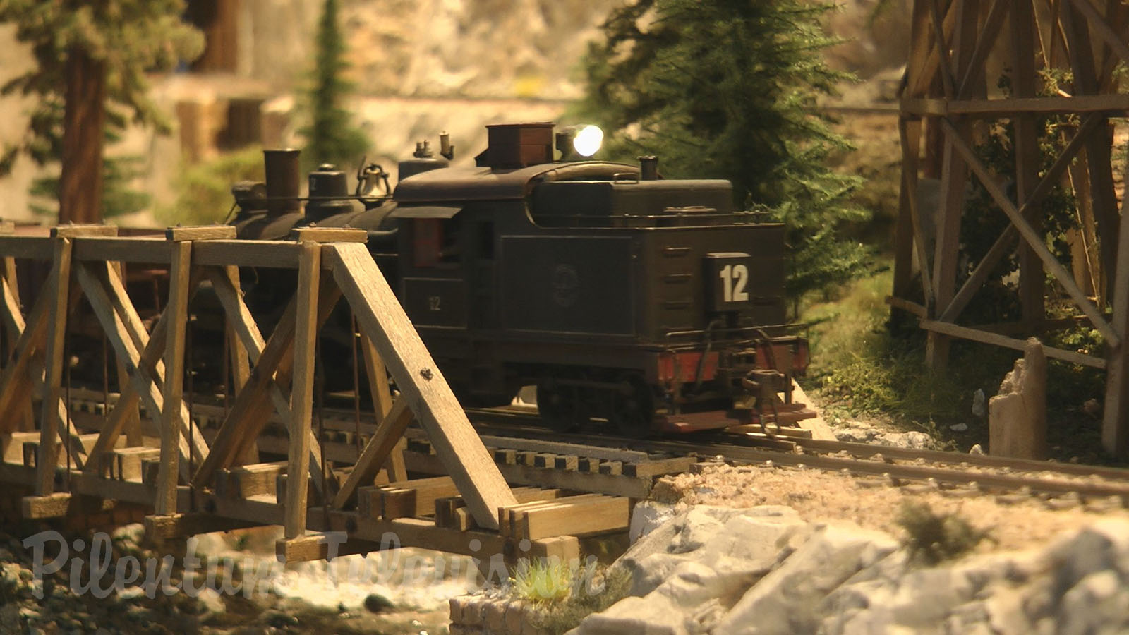 Superb Model Railroad of a Forest Railway on Vancouver Island in Canada in HO Scale