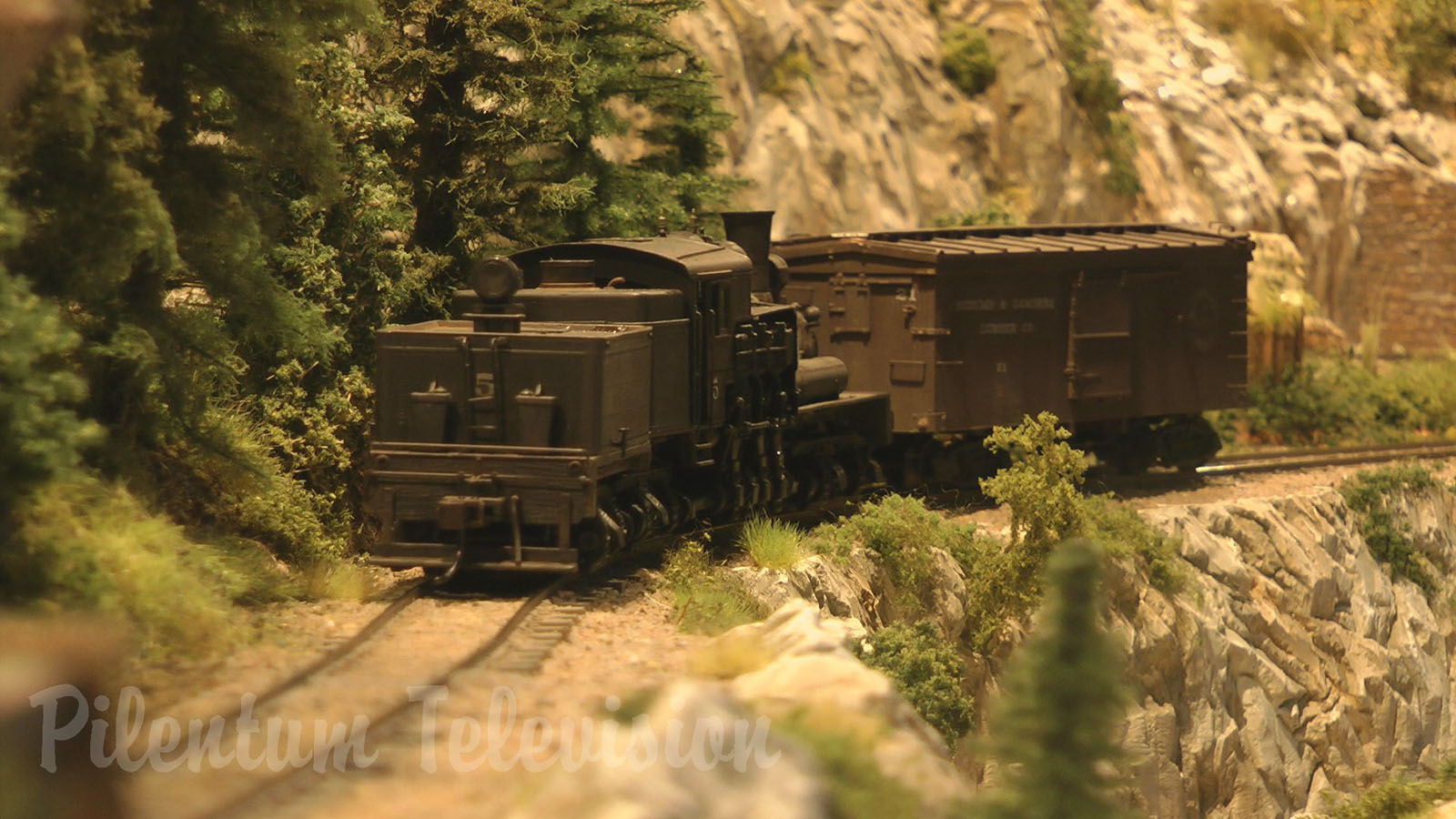 Superb Model Railroad of a Forest Railway on Vancouver Island in Canada in HO Scale