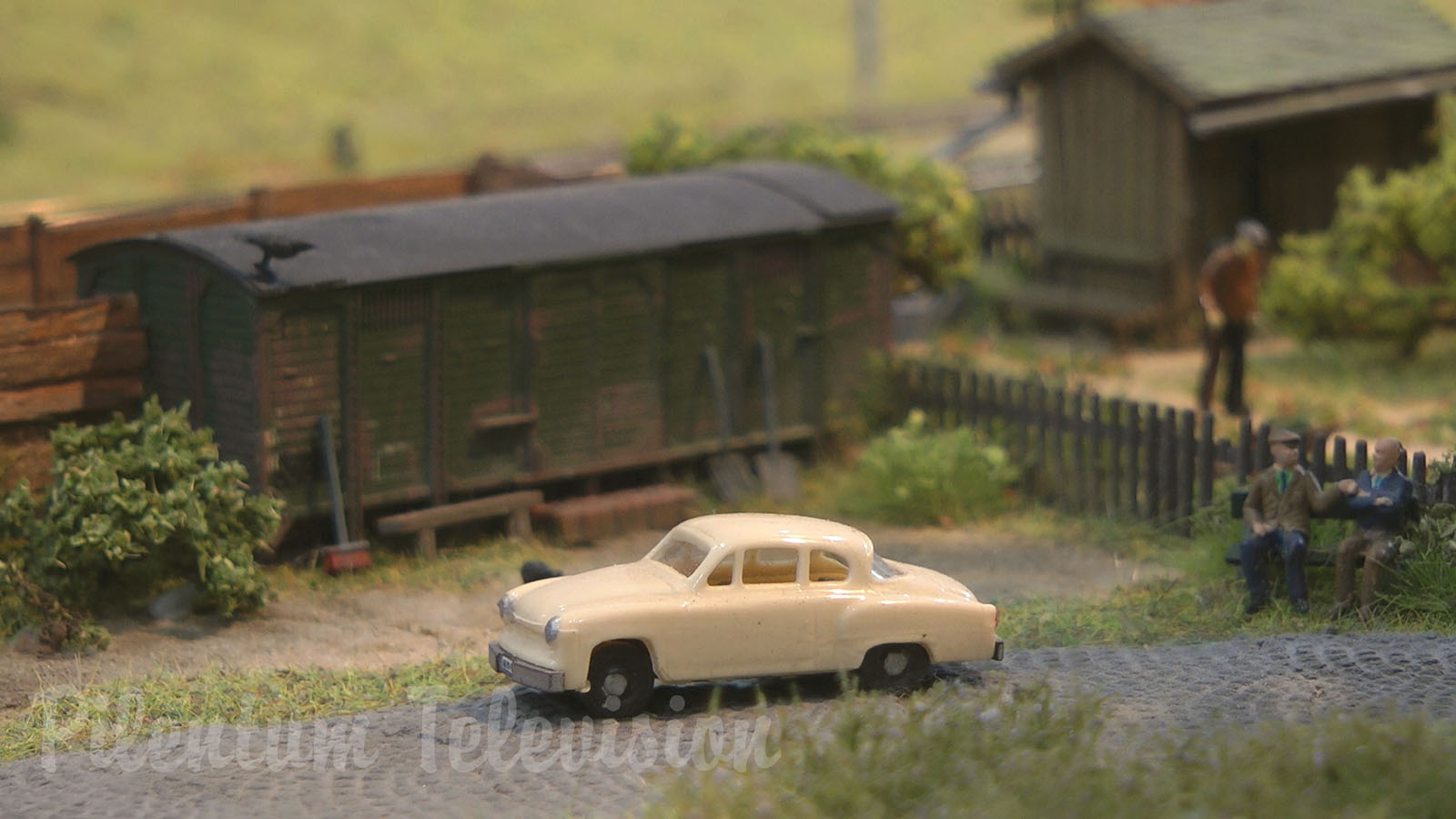 Something very rare: Model railway in TT scale with hand-built steam locomotives of Pomerania