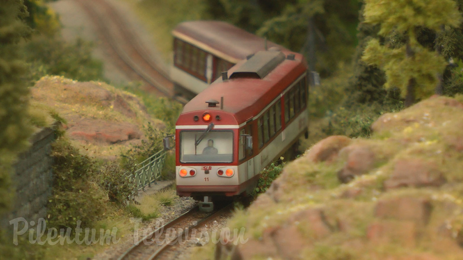 The Magic of Backdrops for Model Railroad Layouts and Backscenes for Model Railways: Narrow-gauge Railway in Salzburg in Austria