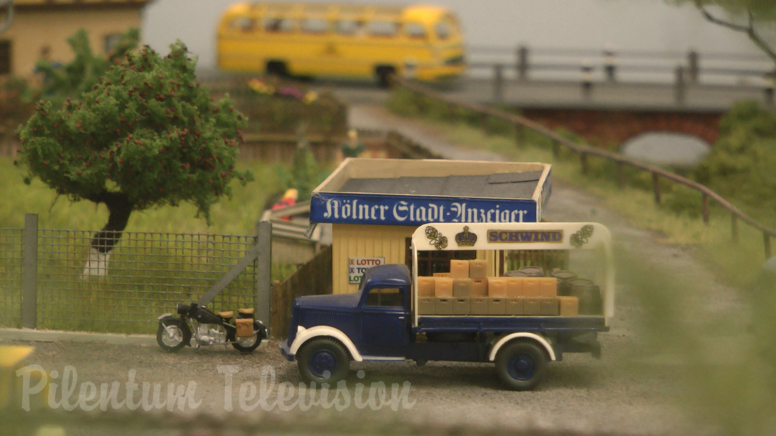 Model Trains on a branch line in a German Village - Rail Modeling in HO scale