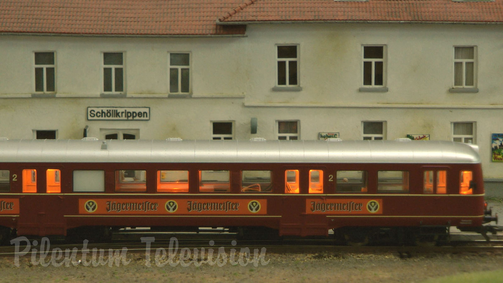 Model Trains on a branch line in a German Village - Rail Modeling in HO scale