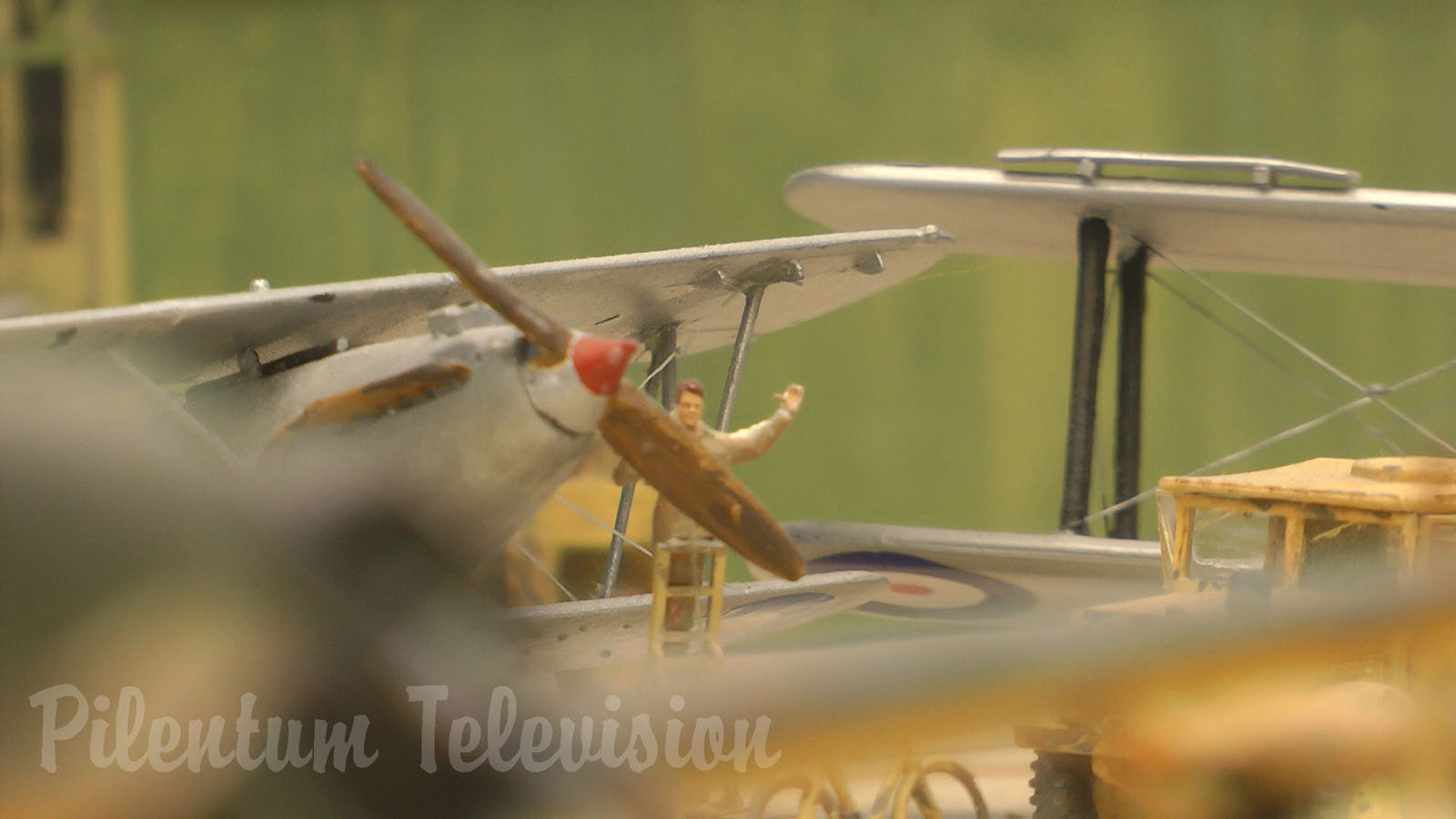 Royal Air Force base Habbaniya in Iraq: Military diorama built in forced perspective by Tony and Kate Bennet