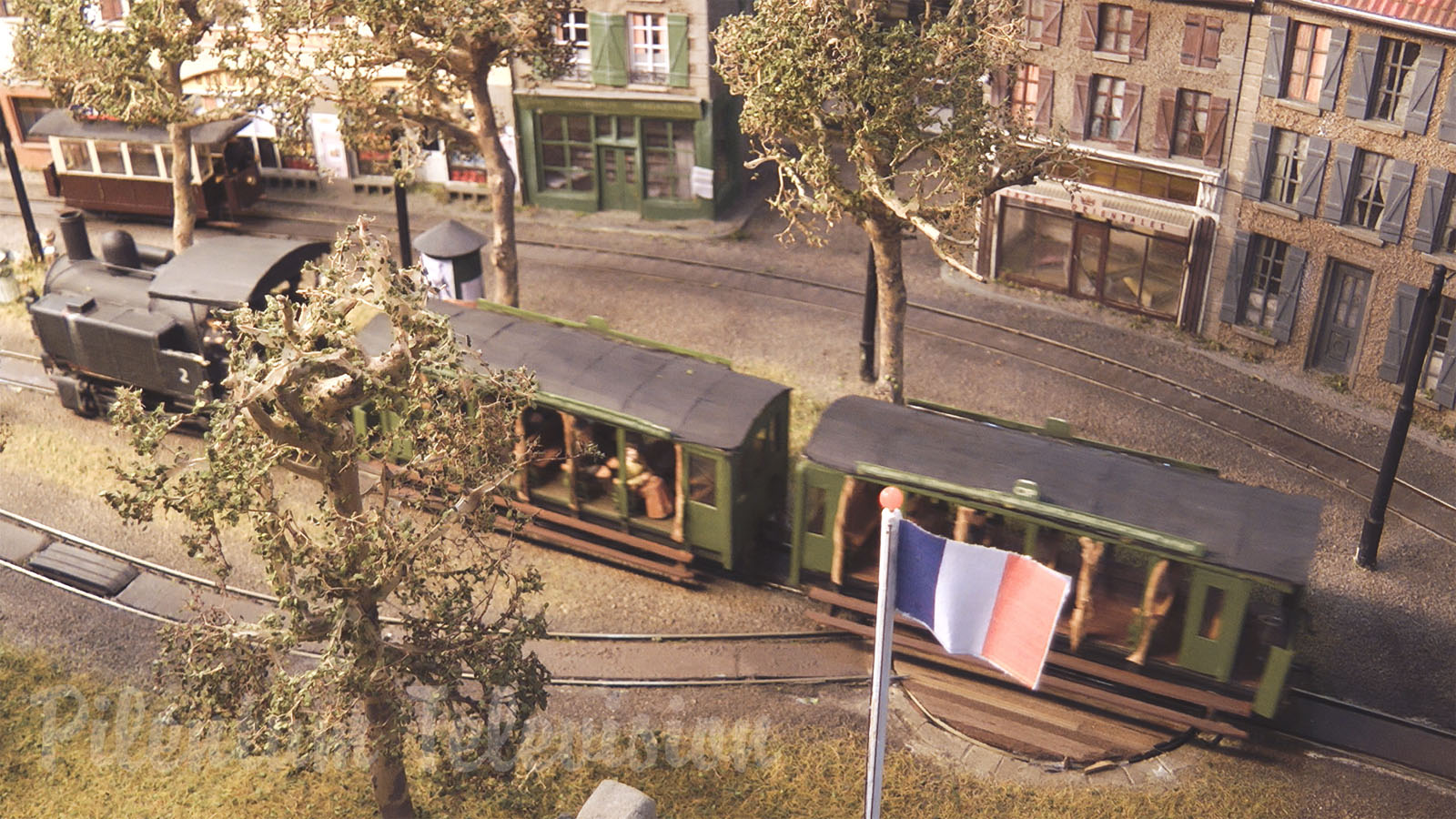 Model Railway - French Village Where Everyone Would Like To Live Due To The Steam Locomotive