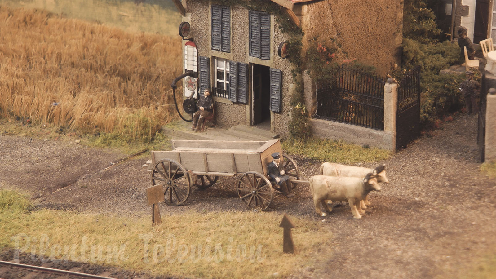 Model Railway - French Village Where Everyone Would Like To Live Due To The Steam Locomotive