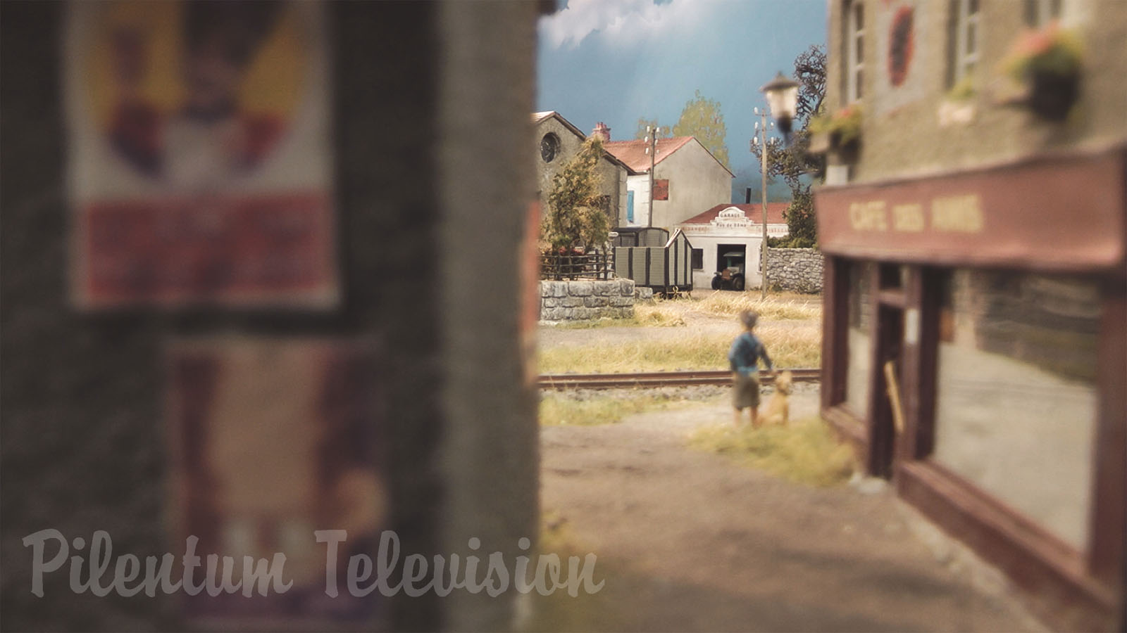 Model Railway - French Village Where Everyone Would Like To Live Due To The Steam Locomotive