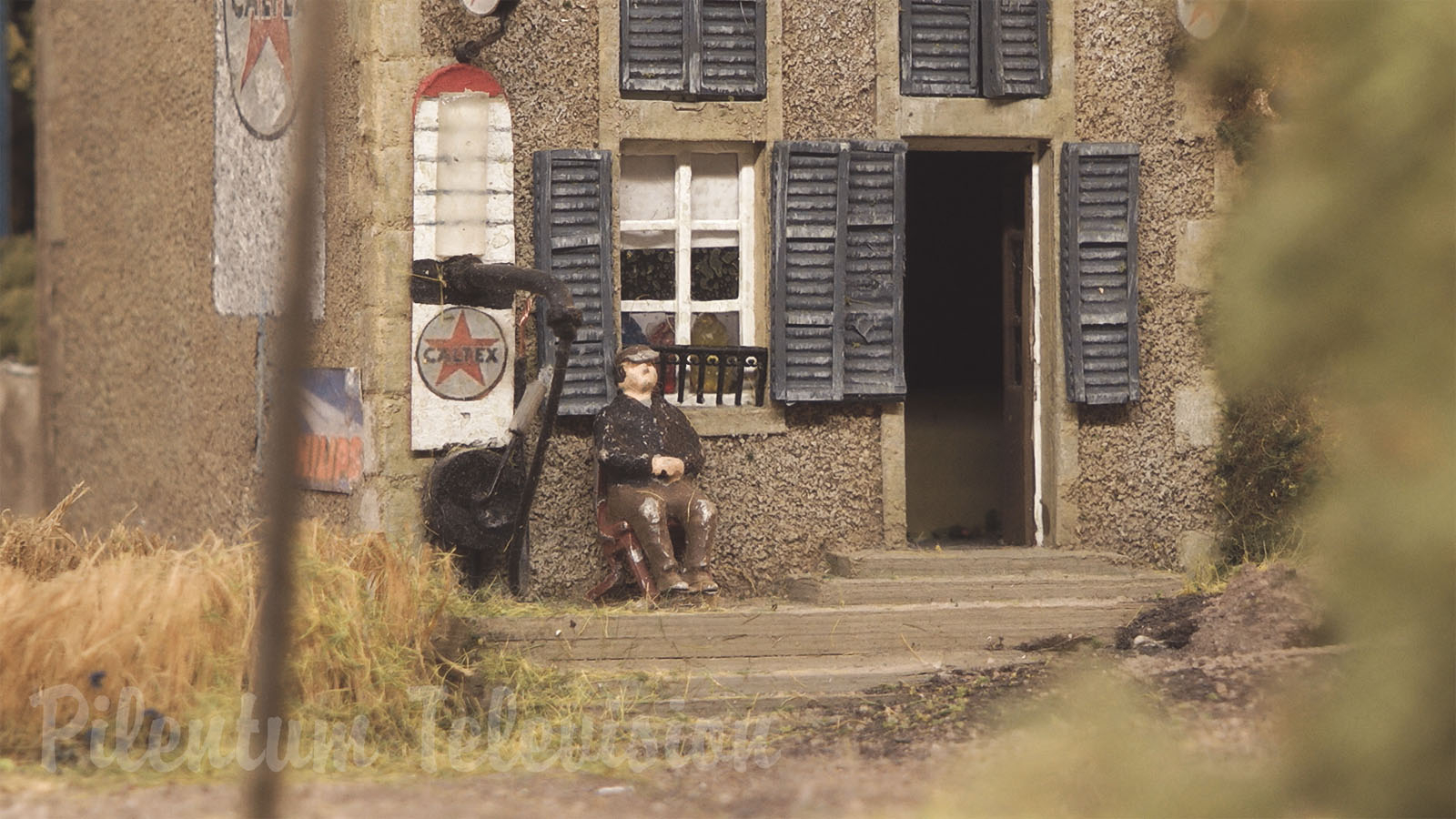 Model Railway - French Village Where Everyone Would Like To Live Due To The Steam Locomotive