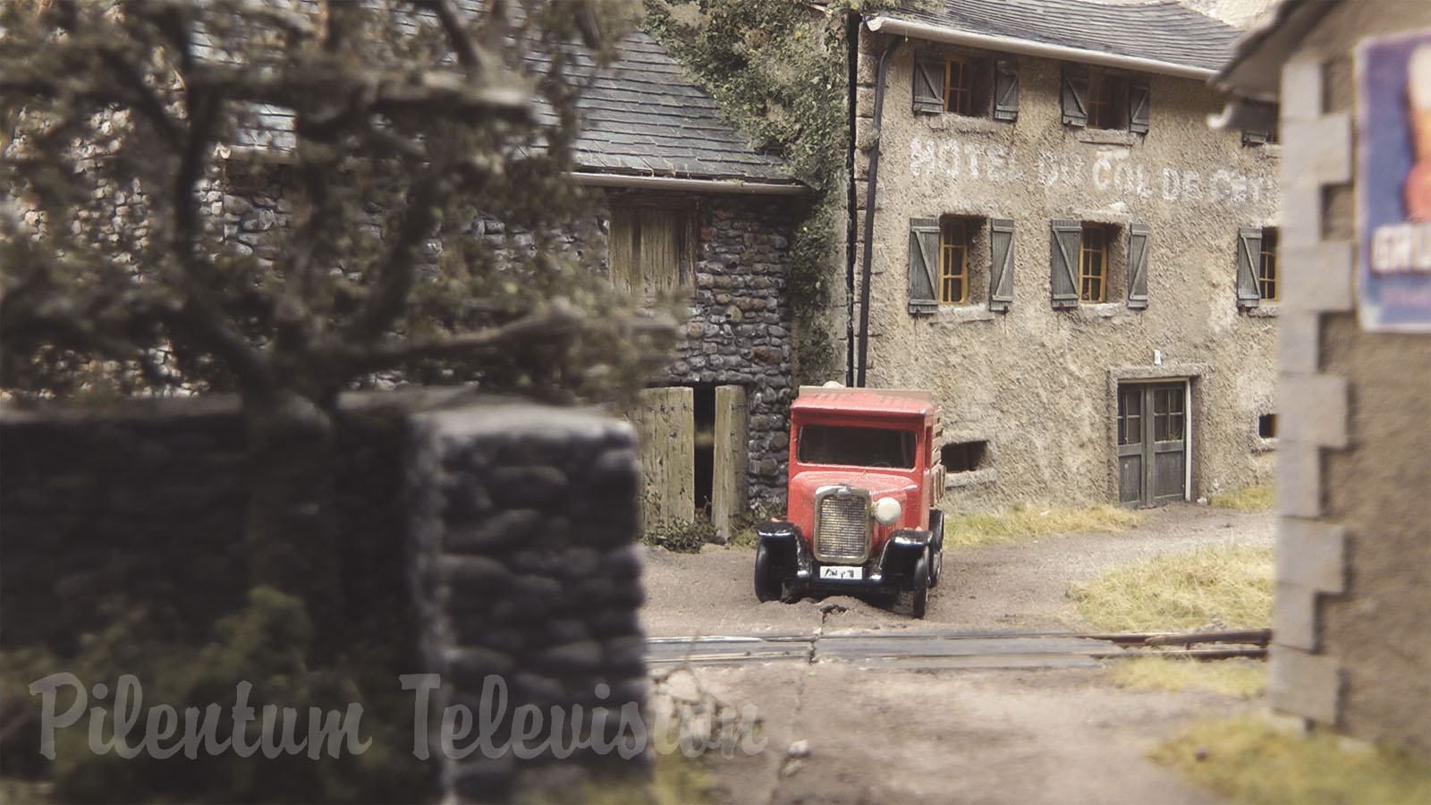 Model Railway - French Village Where Everyone Would Like To Live Due To The Steam Locomotive