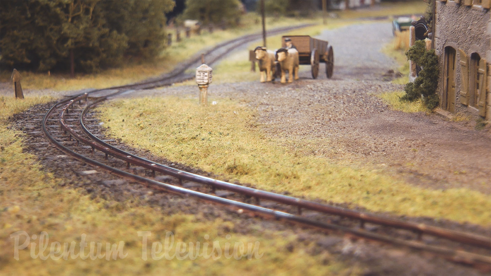 Model Railway - French Village Where Everyone Would Like To Live Due To The Steam Locomotive