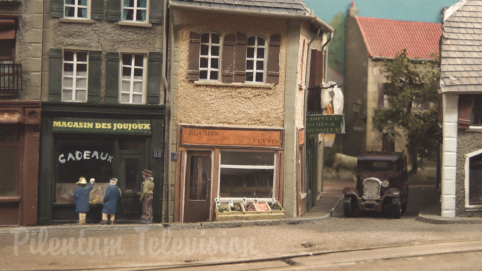 Model Railway - French Village Where Everyone Would Like To Live Due To The Steam Locomotive