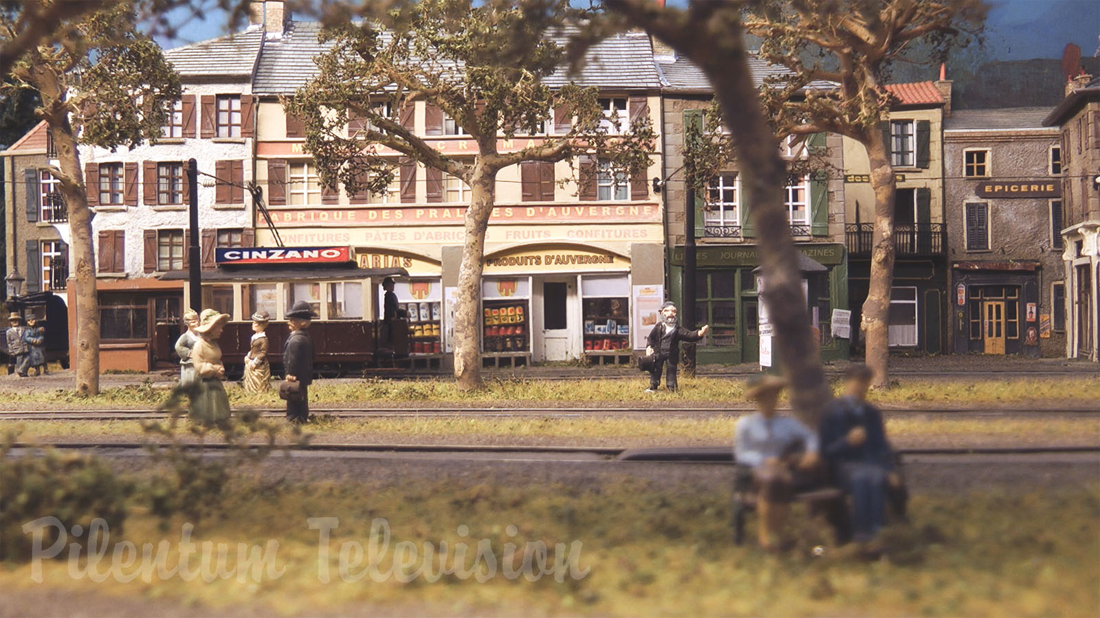 Model Railway - French Village Where Everyone Would Like To Live Due To The Steam Locomotive