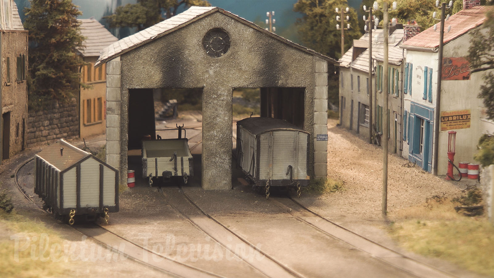 Model Railway - French Village Where Everyone Would Like To Live Due To The Steam Locomotive